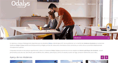 Desktop Screenshot of odalys-campus.com