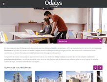 Tablet Screenshot of odalys-campus.com